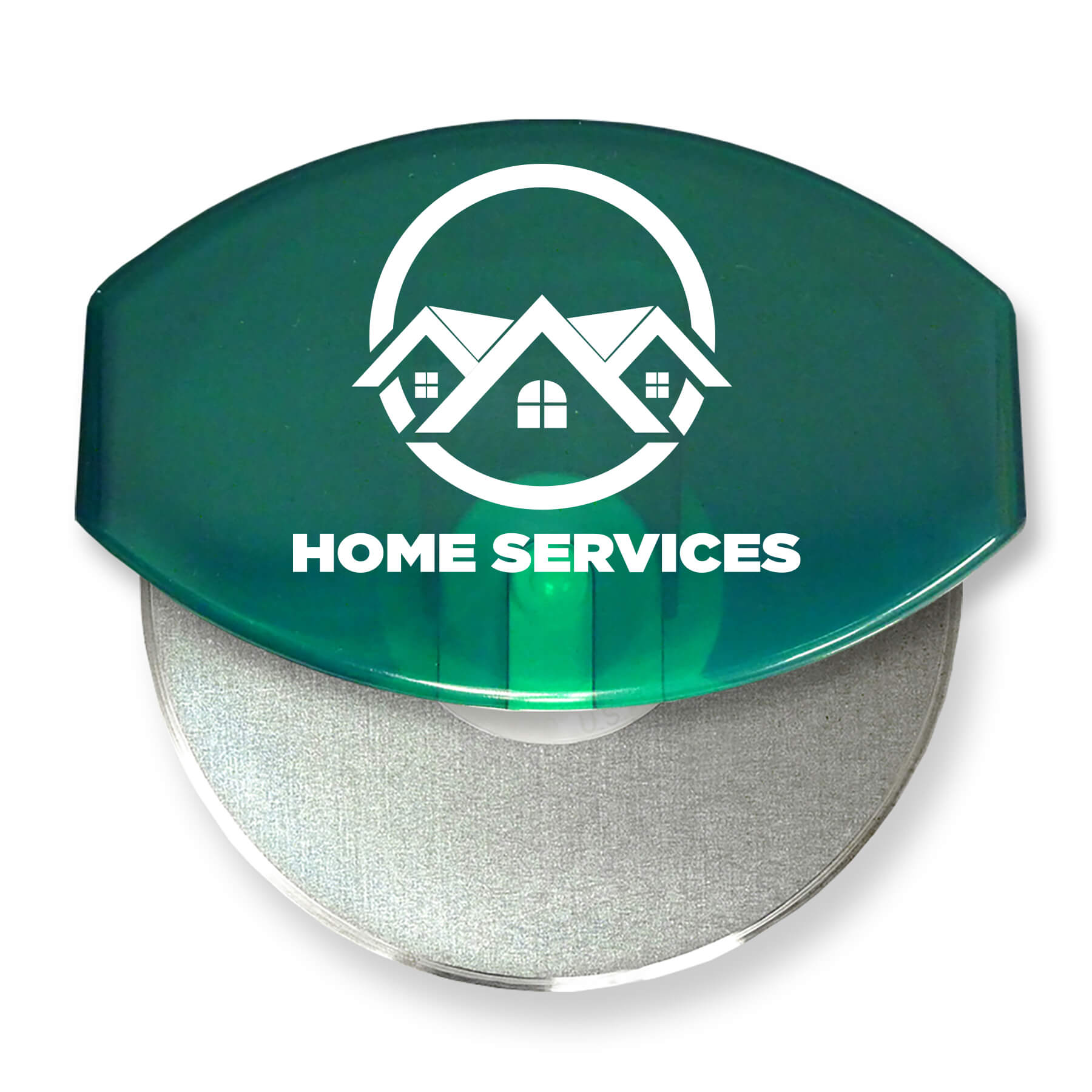 Translucent Green Imprinted